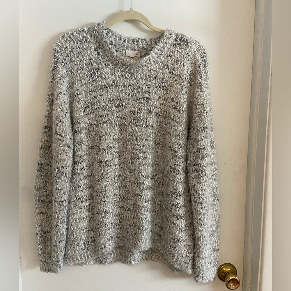 SO Soft Textured Gray Sweater